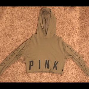 PINK Brand Cropped Hoodie